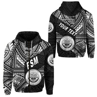 Custom Federated States of Micronesia Zip Hoodie FSM Happy Independence Day Original Vibes Black LT8 - Wonder Print Shop