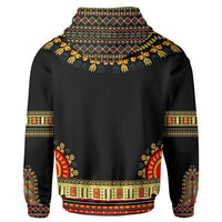 African Hoodie Colorful Dashiki Zip Hoodie - Wonder Print Shop
