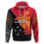 Custom Papua New Guinea Zip Hoodie Independence Day Flag Style LT16 - Wonder Print Shop