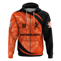 Custom The Netherlands Football 2021 Zip Hoodie Sport Style LT16 - Wonder Print Shop