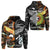 Custom New Zealand Australia Zip Hoodie Together Black, Custom Text And Number LT8 - Wonder Print Shop