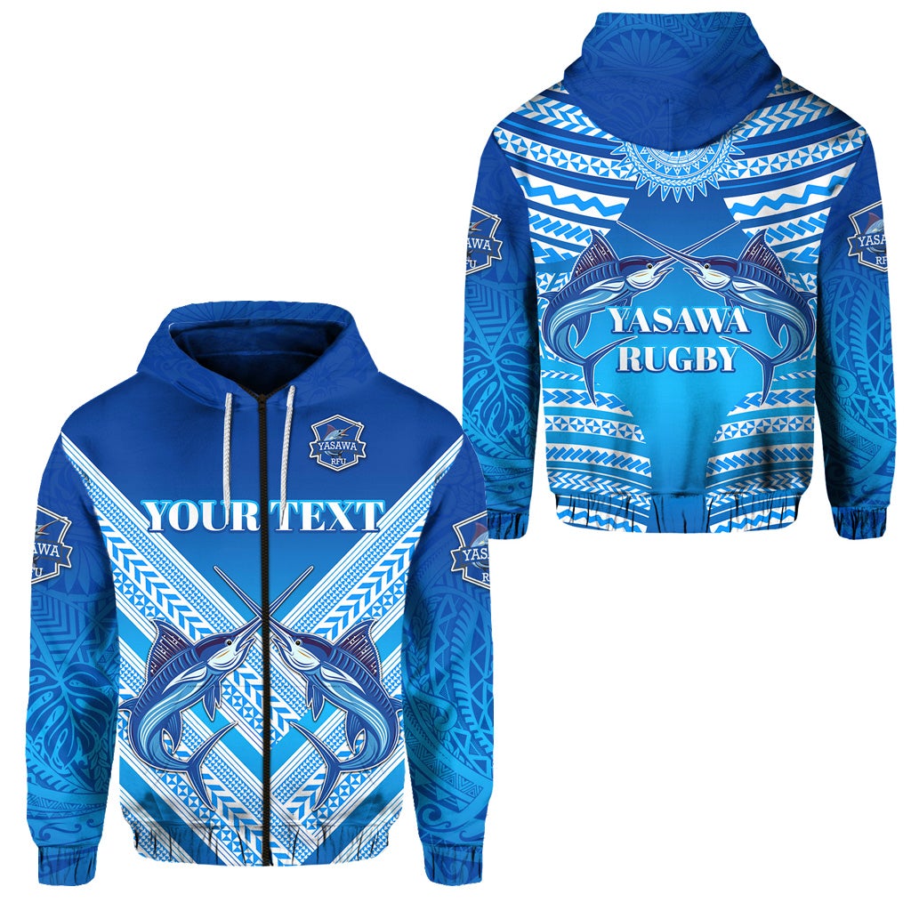 Custom Fiji Yasawa Rugby Union Zip Hoodie Creative Style LT8 - Wonder Print Shop