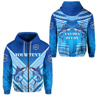 Custom Fiji Yasawa Rugby Union Zip Hoodie Creative Style LT8 - Wonder Print Shop