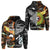 Custom New Zealand Australia Zip Hoodie Together Black LT8 - Wonder Print Shop