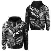 FSM Pohnpei Zip Hoodie Original Style Black LT8 - Wonder Print Shop