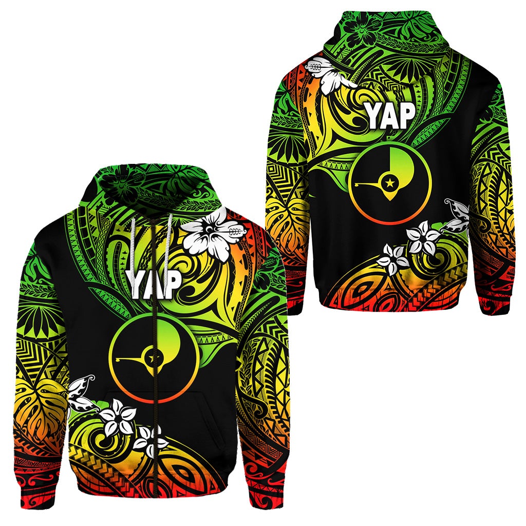 FSM Yap Zip Hoodie Unique Vibes Reggae LT8 - Wonder Print Shop