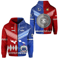 Tonga and Samoa Together Zip Hoodie Unique Style LT8 - Wonder Print Shop