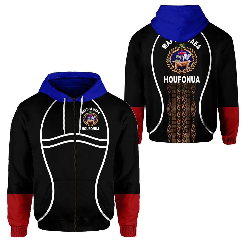 Tonga Mapu A Vaea Zip Hoodie Houfonua Original Style LT8 - Wonder Print Shop