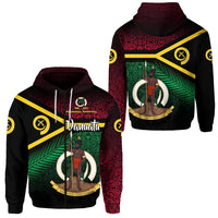 Vanuatu Special Independence Anniversary Zip Hoodie Original Flag Style LT8 - Wonder Print Shop