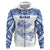 Custom Guam Rugby Zip Hoodie Polynesian Patterns Blue LT16 - Wonder Print Shop