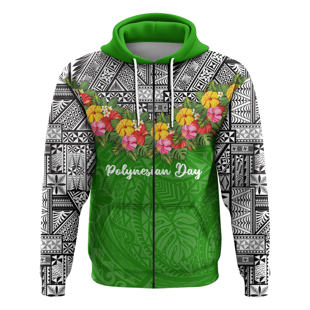 Custom Polynesian Day Zip Hoodie Polynesian Style LT16 - Wonder Print Shop