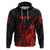 Custom Guam Rugby Zip Hoodie Polynesian Patterns Style Red LT16 - Wonder Print Shop