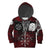 Viking Hoodie Kid Raven Of Odin and Symbol Viking On Blood Background RLT12 - Wonder Print Shop