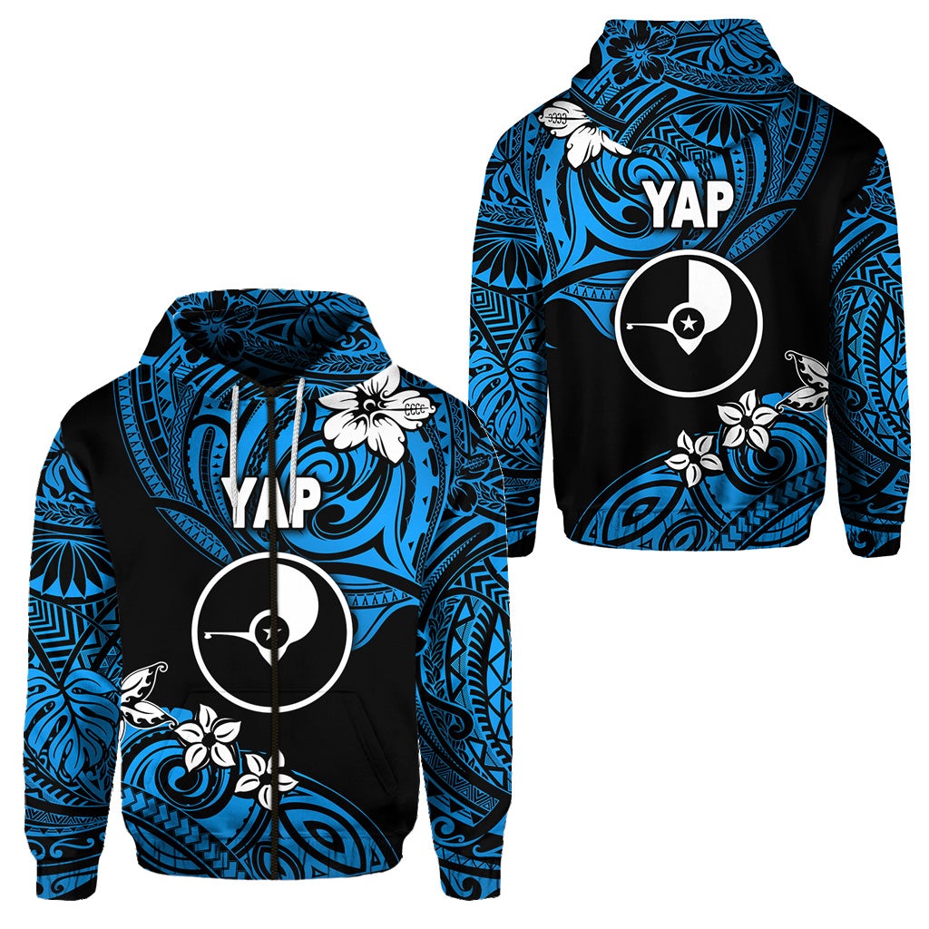 FSM Yap Zip Hoodie Unique Vibes Blue LT8 - Wonder Print Shop