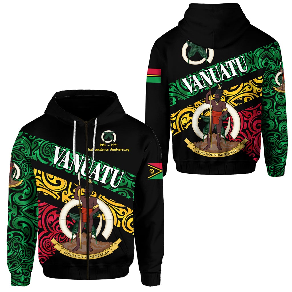 Vanuatu Special Independence Anniversary Zip Hoodie Sporty Style LT8 - Wonder Print Shop