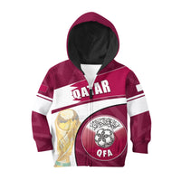 (Custom Personalised) Qatar World Cup 2022 Hoodie KID Basic Style LT6 - Wonder Print Shop